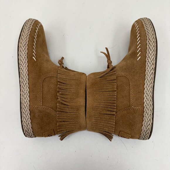 Ugg Kennadi Fringe Suede Side Zip Boho Ankle Booties Shoes 1123597 Womens size 5 - Picture 6 of 8